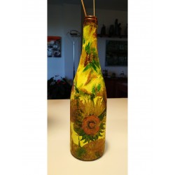 Botella decorativa GIRASOLES